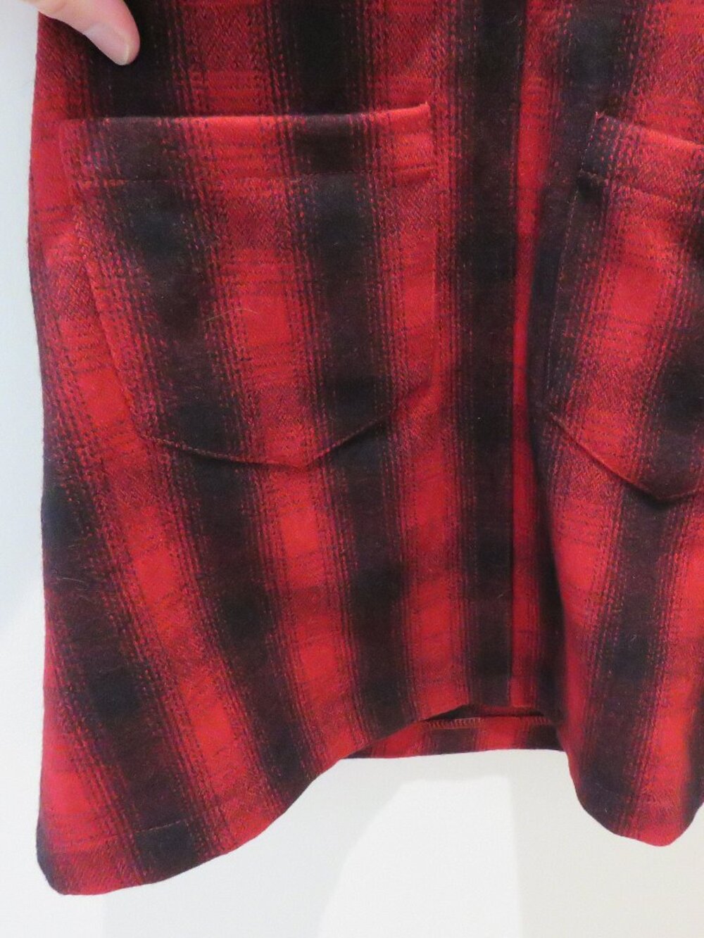 UNIF Brixton Red Plaid Wool Blend Jumper Pinafore Dress XS Punk Alt Grunge Mod - Picture 11 of 14